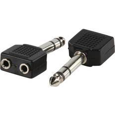 6.3mm-2x3.5mm M-F Adapter