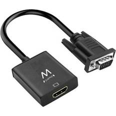 Ewent VGA - HDMI/3.5mm/USB Micro B PD M-F Adapter 0.2m