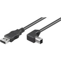 Usb 2.0 kabel vinklad b Goobay USB A - USB B (angled) 2.0 2m