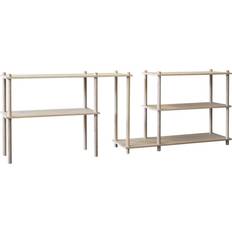 Woud Shelving Systems Woud Elevate 10 Shelving System 233.2x78.7cm