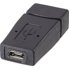 Renkforce USB A-USB Micro B F-F Adapter