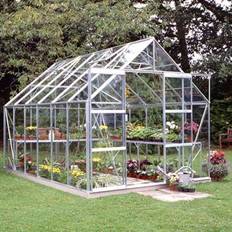 Sicherheitsglas Freistehende Gewächshäuser Halls Greenhouses Magnum 128 9.9m² 3mm Aluminium Glas, Gehärtetes Glas