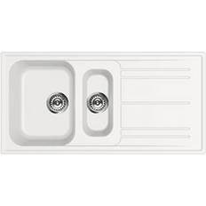 White Drainboard Sinks Smeg Rigae (LZ102B)