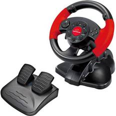 Esperanza High Octane Steering Wheel - Black/Red