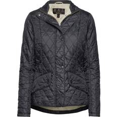 Barbour Flyweight Cavalry Quilted Jacket - Black/Stone