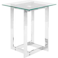 Transparent Small Tables Beliani Crystal Small Table 40x40cm