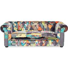 Beliani Patchwork Sofa 200cm 3 Seater