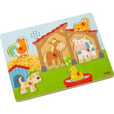 Steckpuzzles Haba Sounds Clutching Puzzle on the Farm 6 Pieces