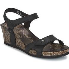 Leer Sandalen met hak Panama Jack Julia Basics - Zwart