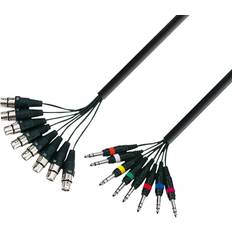 Adam Hall 3 Star 8XLR-8x6.3mm M-F