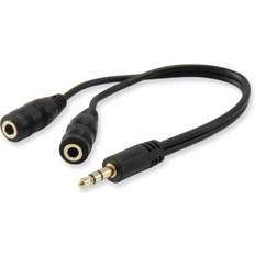 Equip 3.5mm-2x3.5mm M-F 0.1m