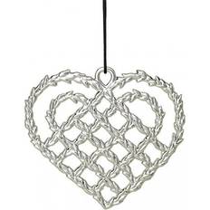 Rosendahl Braided Heart Silver Juletræspynt 11cm