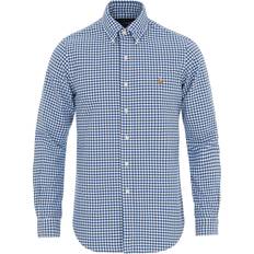 Polo Ralph Lauren Custom Fit Oxford Gingham Shirt - Blue/White