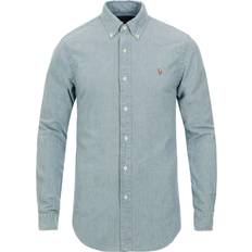 L - Mies Paidat Polo Ralph Lauren Chambray Long Sleeve Shirt - Chambray