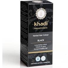 Musta Puolipysyvät Hiusvärit Khadi Herbal Hair Colour Black