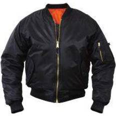 Kid's MA-1 Flight Jackets - Black