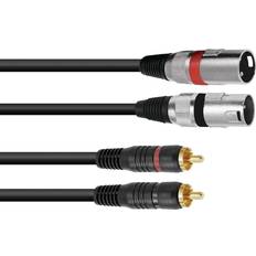 2xlr Omnitronic 2RCA-2XLR