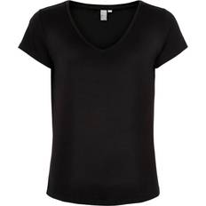 CULTURE T-shirts CULTURE Poppy V-Neck T-shirt - Black