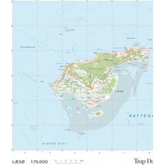 Danmark kort Trap Danmark: Kort over Læsø Kommune: Topografisk kort 1:75.000