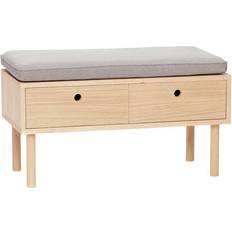 Hübsch Hide Banc de Rangement 85x42cm