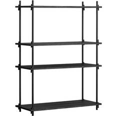 Noir Étagères Moebe Medium Single Shelving System 85x115cm