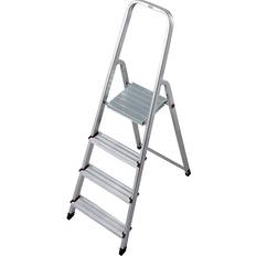 Escaleras de mano Krause Corda Escalera Doméstica de Aluminio 4 Peldaños