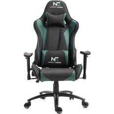 Nordic gaming racer gaming stol sort Nordic Gaming Racer Gaming Chair - Black/Green