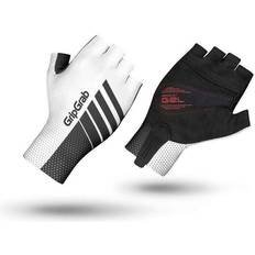 Hvid - Træningstøj Handsker GripGrab Aero TT Raceday Short Finger Gloves Unisex - Black/White