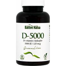 D vitamin 5000 Bättre hälsa D3-5000 90 st