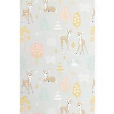 Majvillan Kindertapete Golden Woods von Soft Grey rosa