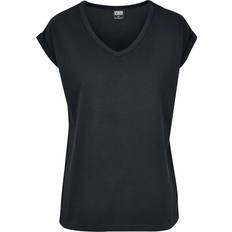 Urban Classics T-Shirt Classic Round V-Neck Extended - Noir