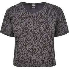 Urban Classics Short Oversized AOP Tee - Darkgrey Leo