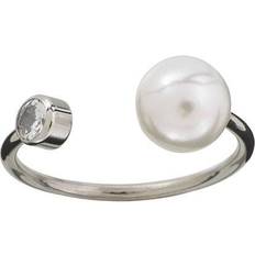 Edblad luna Edblad Luna Ring - Silver/Transparent/Pearl