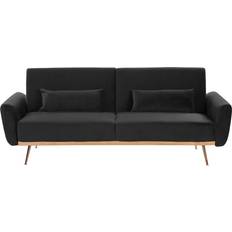 Beliani Eina Black Sofa 210cm 3 Seater