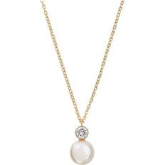 Edblad Luna Necklace - Gold/Pearl