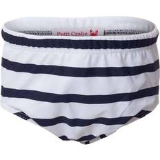 18-24M - Mädchen Schwimmwindeln Petit Crabe Leo Swim Nappy - White/Blue