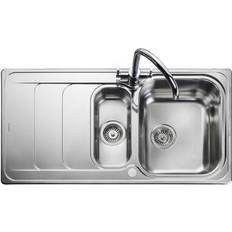 Silver Drainboard Sinks Rangemaster Houston (HS9852)