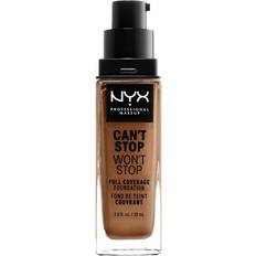 Nyx can't stop won't stop foundation NYX Can't Stop Won't Stop Full Coverage Foundation CSWSF16 Mahogany