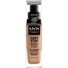 Makeup NYX Can't Stop Won't Stop Full Coverage Foundation CSWSF10.3 Neutral Buff