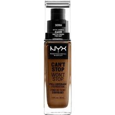 Nyx can't stop won't stop foundation NYX Can't Stop Won't Stop Full Coverage Foundation CSWSF17.5 Sienna