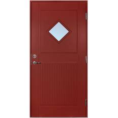 Scandidoor Exklusiv Fortuna Ytterdörr Frostat glas S 4050-Y90R H (90x210cm)