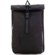 Rains backpack black Rains Rolltop Backpack - Black