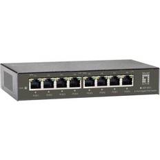 Switch 8 ports LevelOne GEP-0823 Switch 8 Ports PoE Gigabit Noir