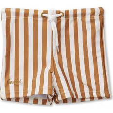 Spandex Badebukser Liewood Otto Swim Pants - Stripe Mustard/Creme De La Creme