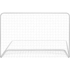 Football goals vidaXL Pcs Football Goals With Nets Steel White