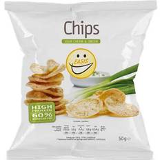 Chips Snacks Easis Chips Sour Cream & Onion 50g 50g