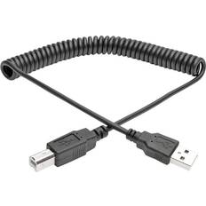 Tripp Lite Coiled USB A-USB B 2.0 9.8ft