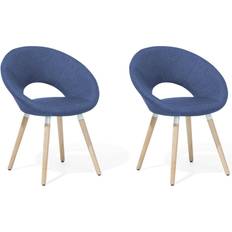 Blue Kitchen Chairs Beliani Roslyn 2-pack Kitchen Chair 80cm 2pcs