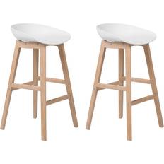 2 st Barstolar Beliani Micco 2-pack Barstol 83cm 2st