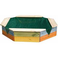 Woody Sandpit with Protecting Cover